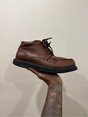Vintage Leather Chunky Oxfords